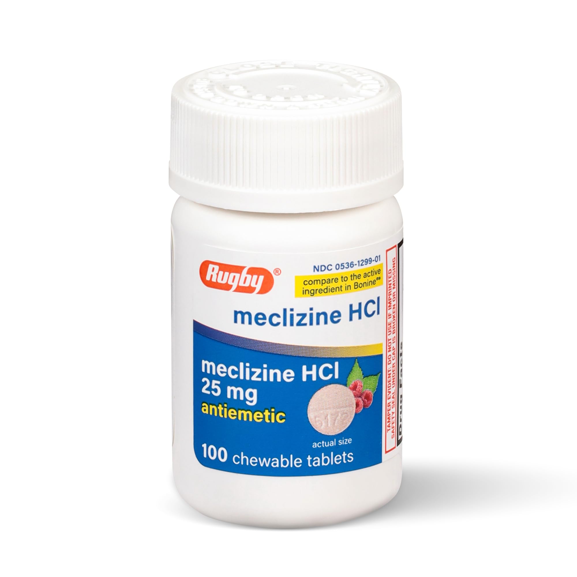 Amazon.com: Rugby Meclizine Chewable Tablets 25mg - Anti-Nausea